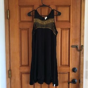 Hinano (XLarge) Black & Yellow Dress